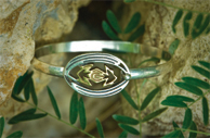gold and silver bracelet