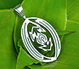 silver labyrinth pendant