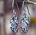 silver toa-toa earrings